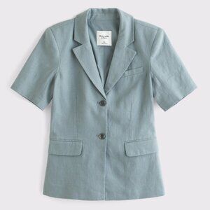 ABERCROMBIE & FITCH short sleeve linen blazer (XL)